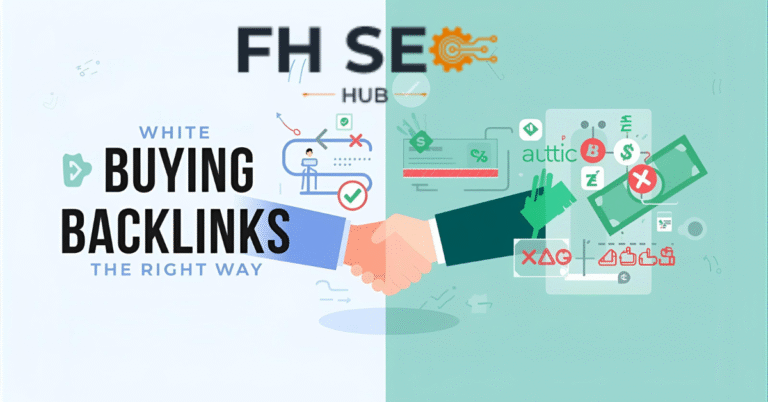 How to buy backlinks safely infographic showing the vetting checklist and eight-step buying workflow