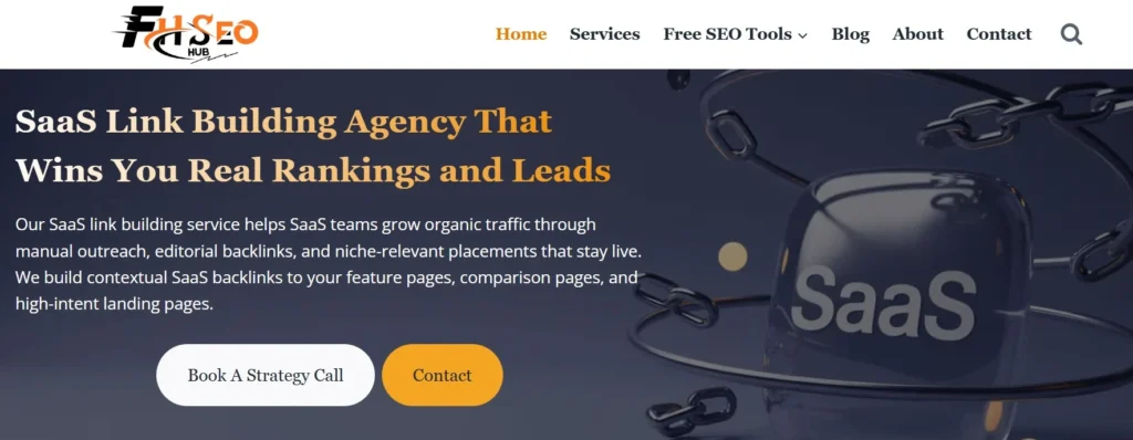 FHSEOHub saas link building agency