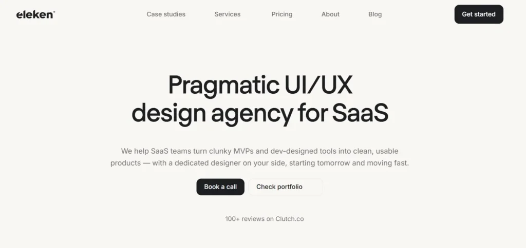 Eleken a SaaS UI/UX design agency