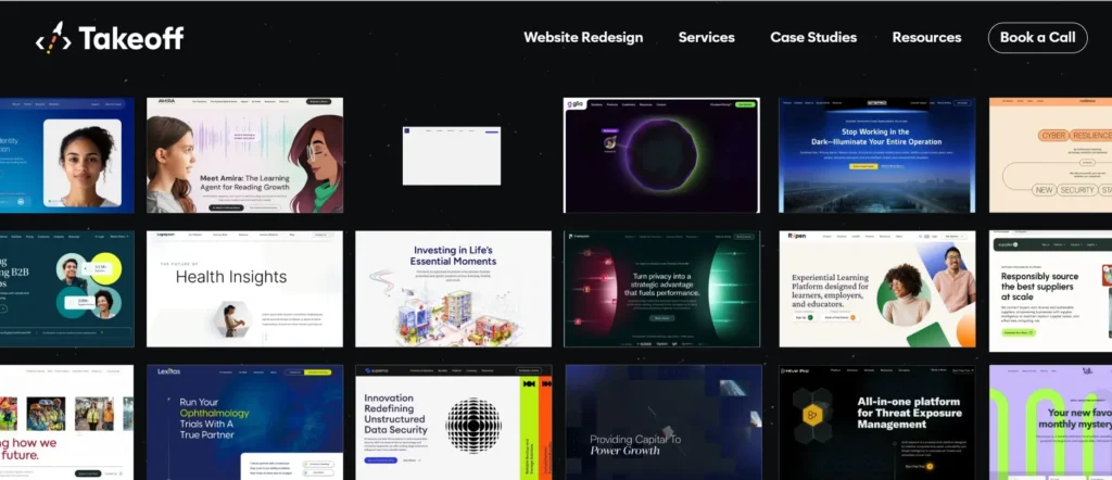Takeoff a B2B SaaS website agency 