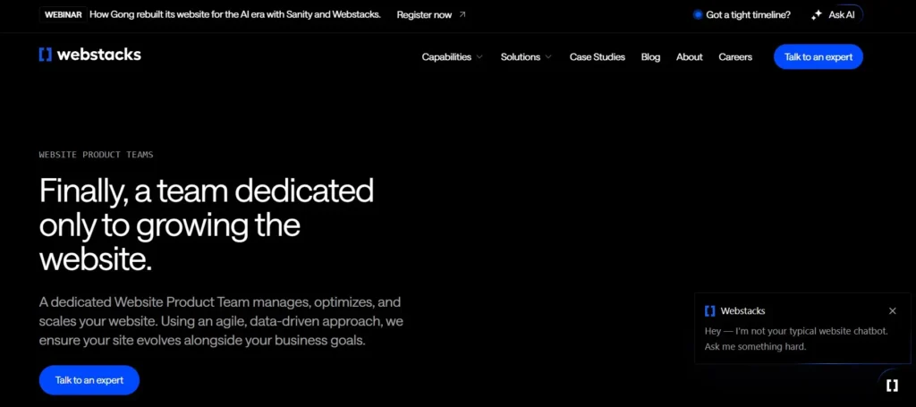  Webstacks is a San Diego-based composable web agency 