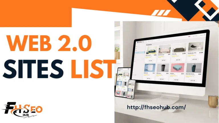 Table of 44 verified Web 2.0 backlink sites for SEO with dofollow status and authority ranges for 2026