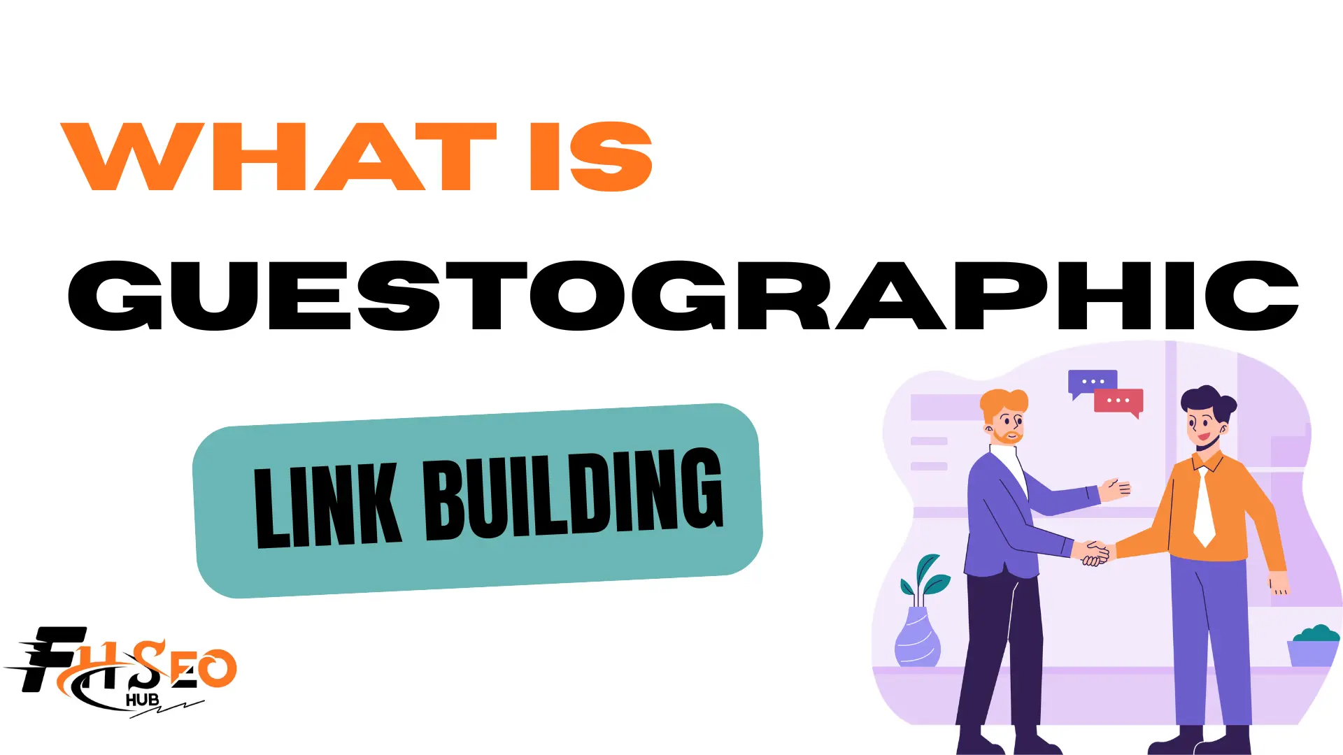 Diagram explaining the guestographic link building method with infographic and outreach steps
