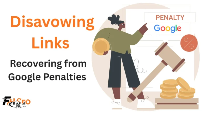 Flowchart showing when to disavow backlinks versus recovering from a Google manual action