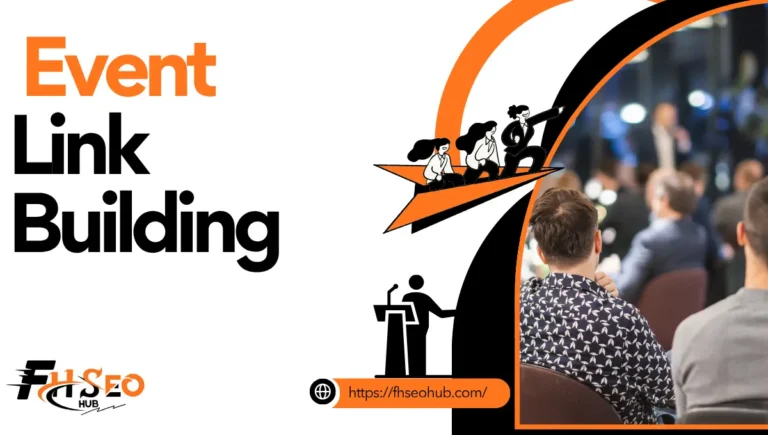 Diagram showing the three categories of event link building: hosting, sponsoring, and participation