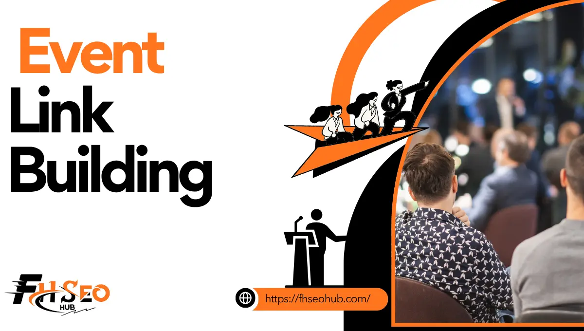 Diagram showing the three categories of event link building: hosting, sponsoring, and participation