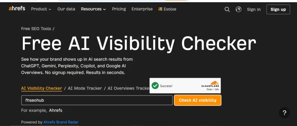 Free AI Visibility and AEO Tools