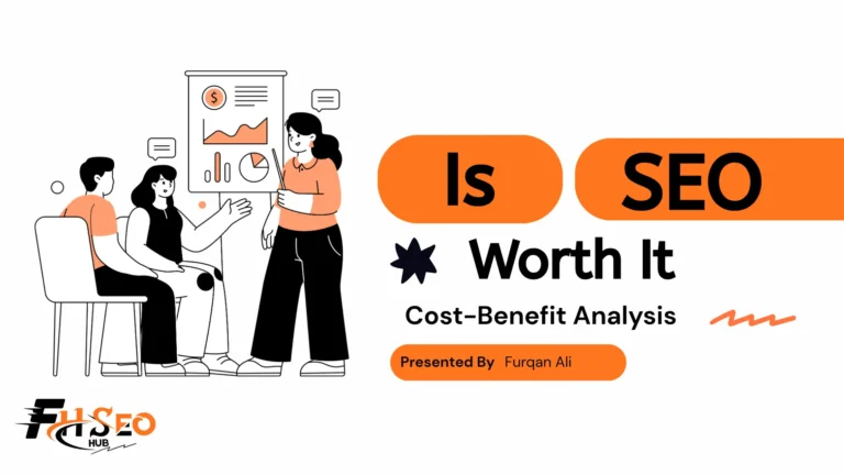 Chart comparing SEO cost, timeline, and ROI against paid advertising