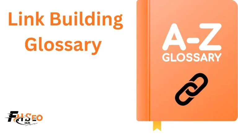 Link building glossary reference chart covering key SEO and backlink terminology