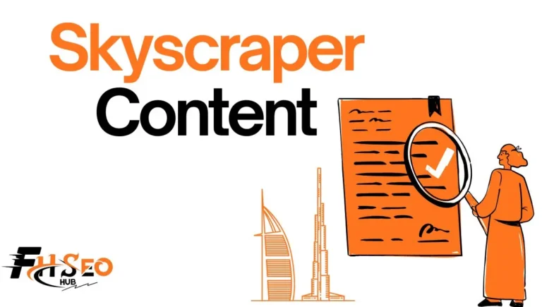 Diagram showing the skyscraper technique steps from backlink analysis to outreach