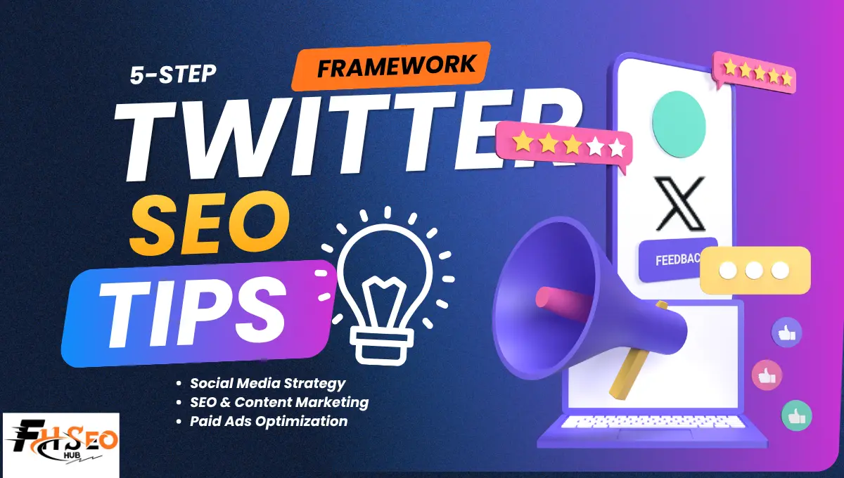 Diagram showing the 5-step framework for X SEO success across search and AI engines