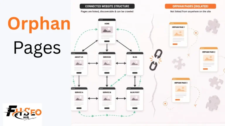 Diagram showing how to find and fix orphan pages using site crawl, sitemap, and log file data