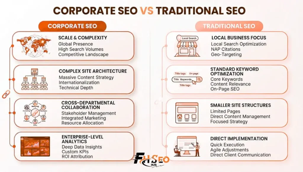 How Corporate SEO Differs from Traditional SEO