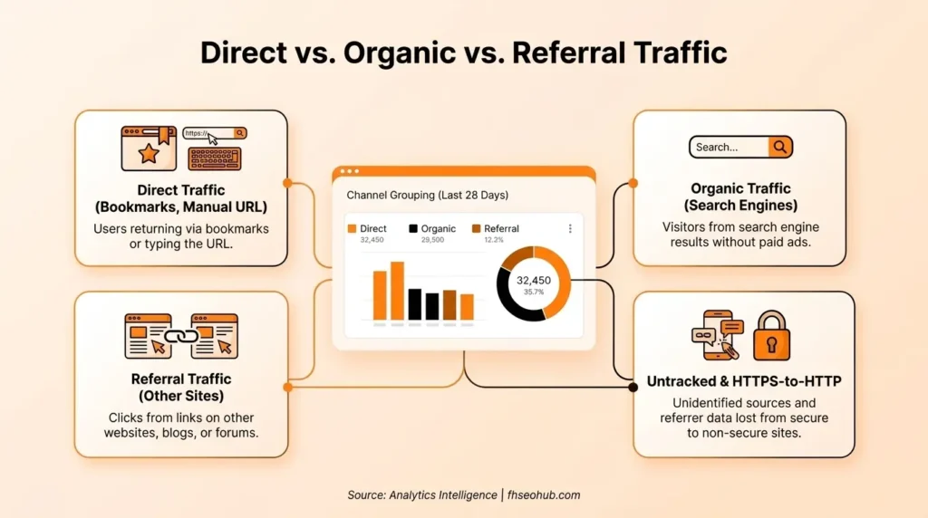 Direct vs. Organic vs. Referral Traffic: What's the Difference
