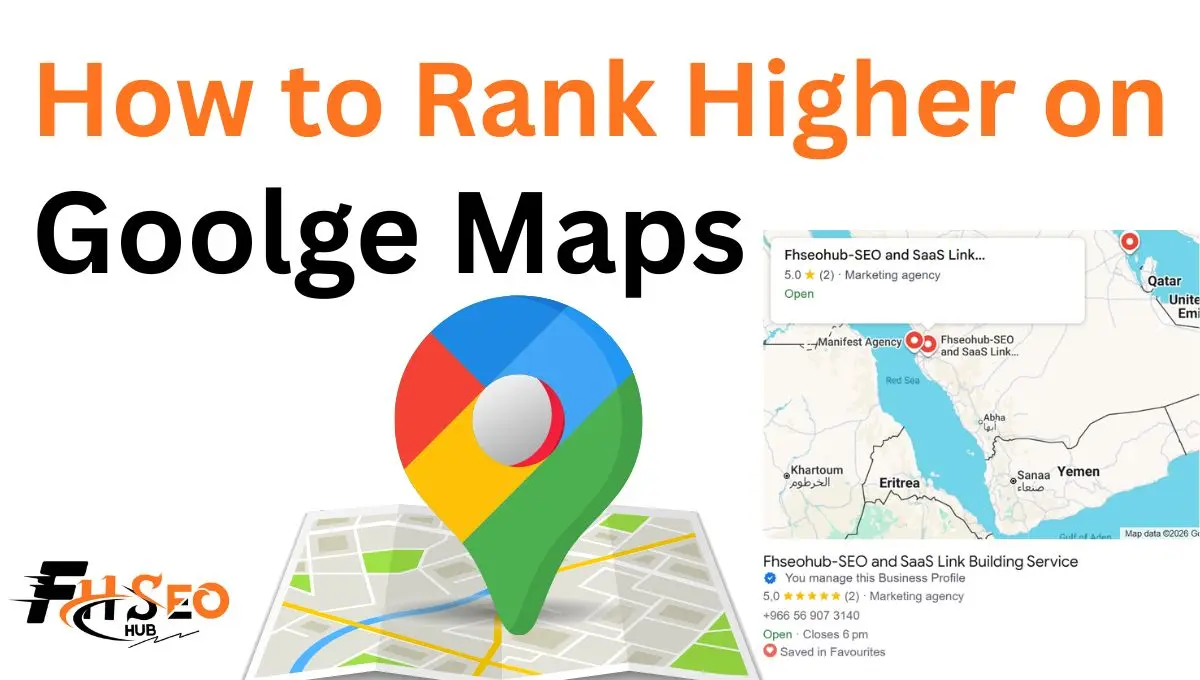 Infographic showing 10 steps to rank higher on Google Maps and the local pack