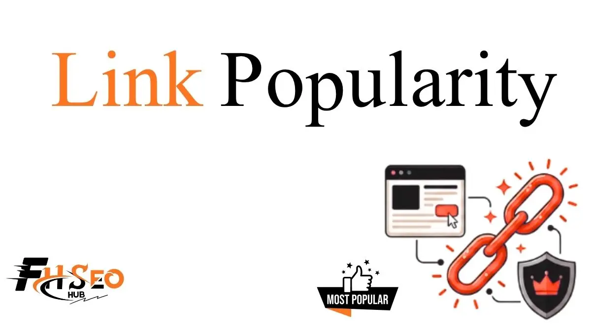 Timeline diagram showing the evolution of link popularity from early search engines to PageRank and modern link evaluation