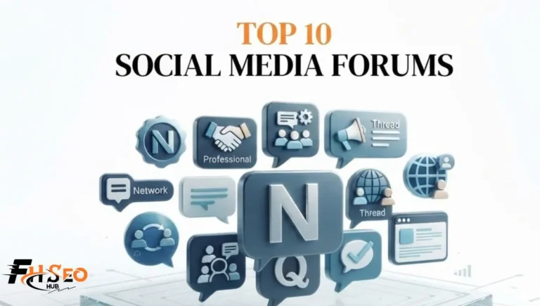 Icons representing the top social media forums including Reddit, Quora, LinkedIn Groups, and Discord