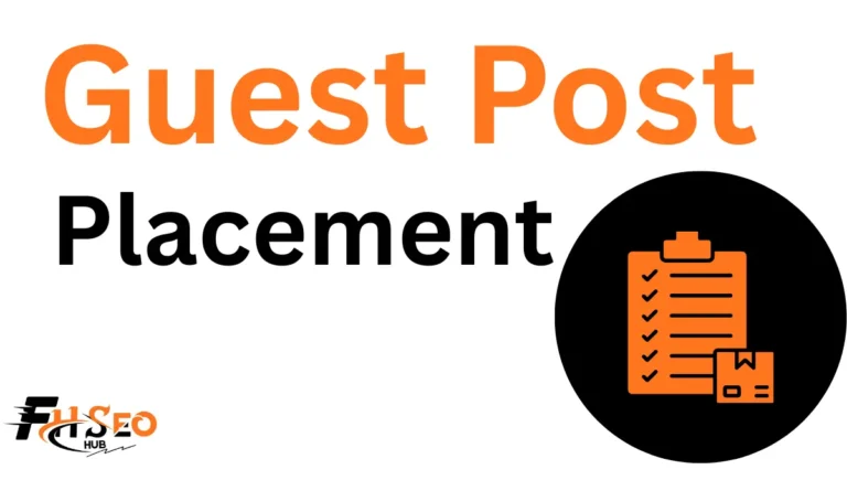 Guest post placement process showing a guest author article published on a host website with a contextual backlink
