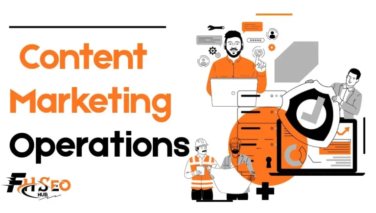 Content marketing operations workflow diagram showing brief, draft, review, publish and measure stages