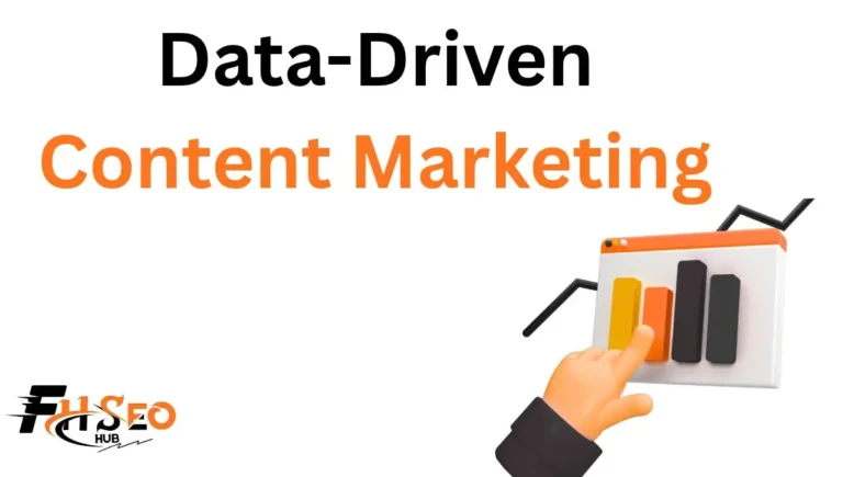 Data-driven content marketing dashboard showing content analytics, audience insights and ROI attribution