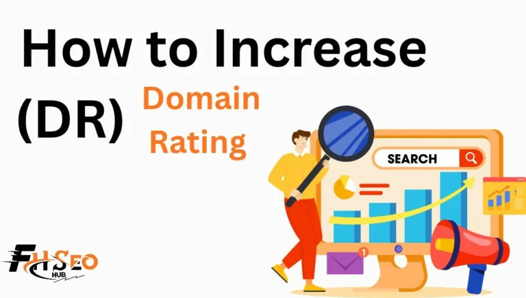 Chart showing how to increase domain rating with backlinks, referring domains and Ahrefs DR growth steps