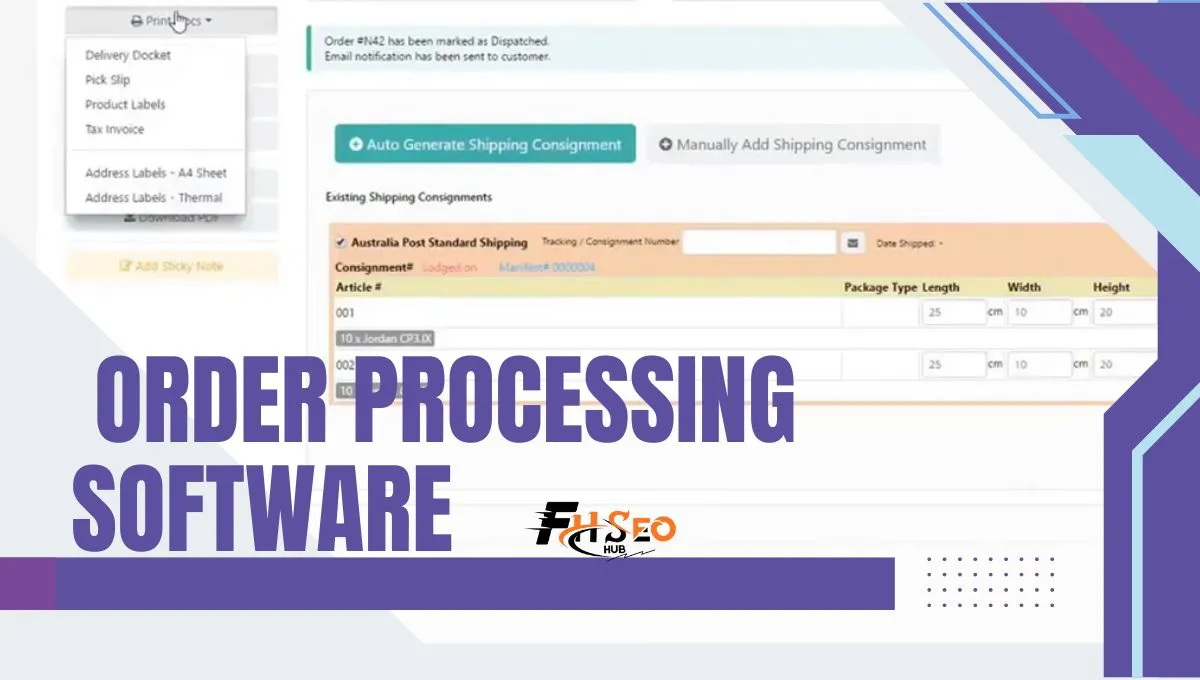 Order Processing Software